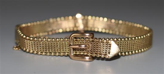 9ct gold buckle bracelet